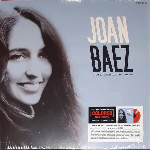 Joan Baez - Joan Baez The Debut Album (180 грамм, Красный, Альбом, Лимитированое, Переиздание) - фото №2