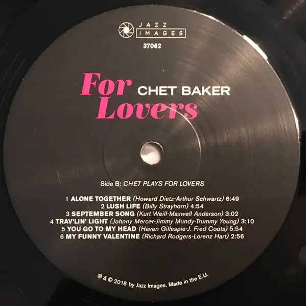 Chet Baker - For Lovers (Збірник, Моно) - фото №5