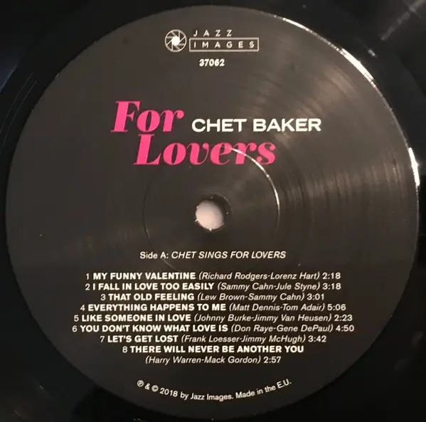Chet Baker - For Lovers (Збірник, Моно) - фото №4