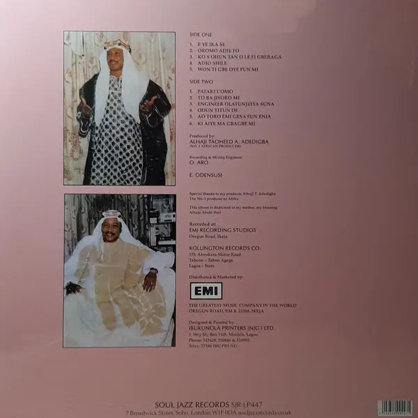 Alhaji Chief Kollington Ayinla & His Fuji '78 Organization - Blessing (Альбом, Лимітоване, Перевидання) - фото №2
