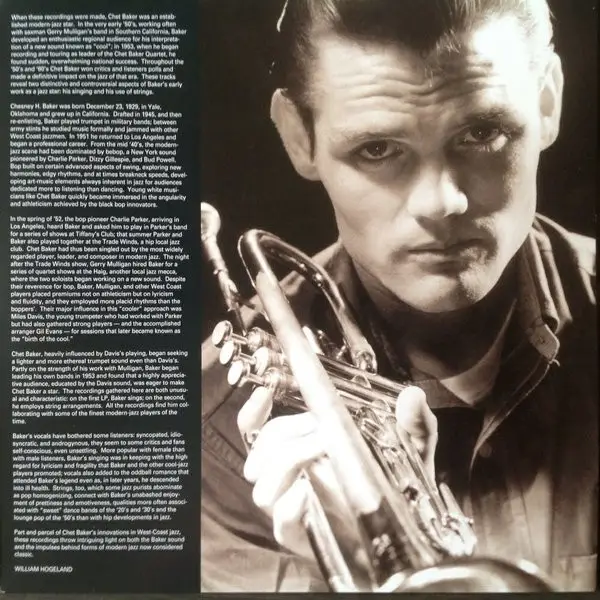Chet Baker - Sings & Strings (2 платівки, Збірник, Ремастеринг) - фото №8