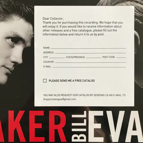 Chet Baker & Bill Evans - Alone Together (180 грамм, Альбом, Лимитированое, Переиздание, Ремастеринг) - фото №7