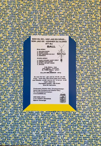 Ball - Som Du Är…Var Jag En Gång…Som Jag Är - Kommer Du Aldrig Att Bli (Альбом, Лимитированое, Пластинка с изображением) - фото №4