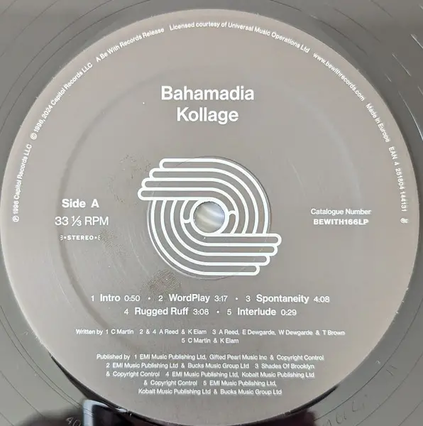 Bahamadia - Kollage (2 платівки, Альбом, Перевидання, Ремастеринг) - фото №3