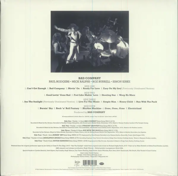 Bad Company - Rock 'n' Roll Fantasy The Very Best Of Bad Company (2 платівки, Прозорий, 180 грам, Альбом, Збірник, Перевидання) - фото №2