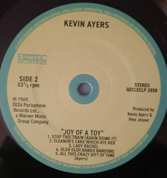 Kevin Ayers - Joy of a Toy (Раскладная обложка, Альбом, Переиздание, Дополнительная печать) - фото №6