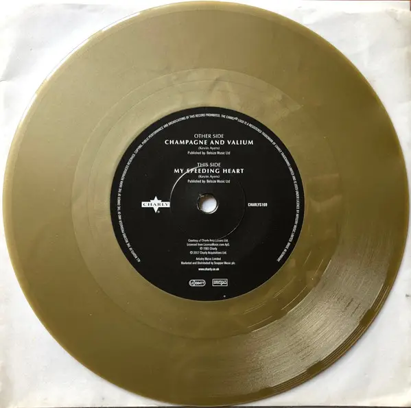 Kevin Ayers - Champagne And Valium / My Speeding Heart (45 об/мин, Record Store Day, Сингл, Лимитированое, Переиздание) - фото №4
