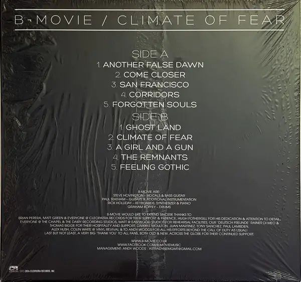 B-Movie - Climate of Fear (2 пластинки, Фиолетовый, Альбом, Лимитированое, Переиздание) - фото №3