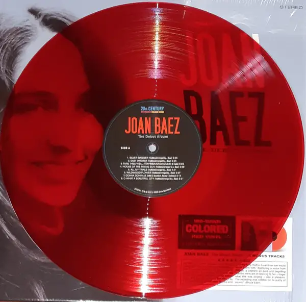Joan Baez - Joan Baez The Debut Album (180 грамм, Красный, Альбом, Лимитированое, Переиздание) - фото №4
