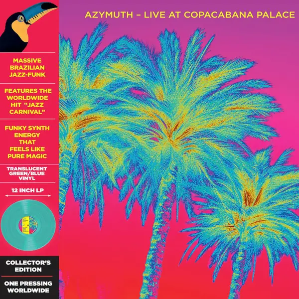 Azymuth - Live At The Copacabana Palace (Синий, Зелёный, Полупрозрачный, Альбом, Лимитированое, Переиздание)