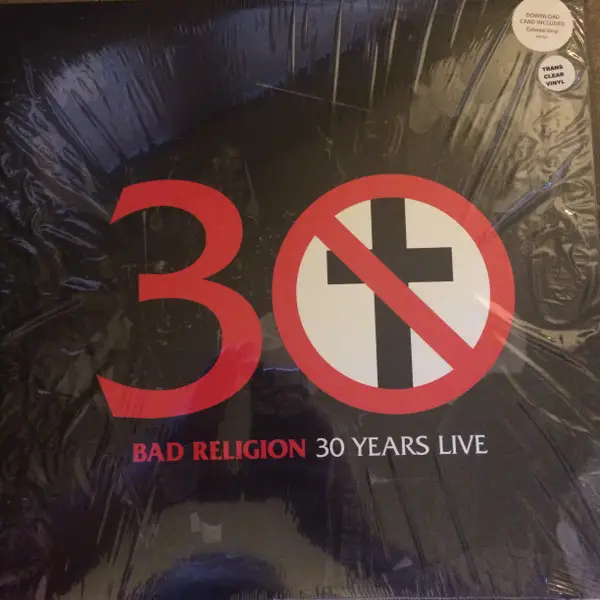 Bad Religion - 30 Years Live (Прозрачный, Альбом, Лимитированое, Переиздание)