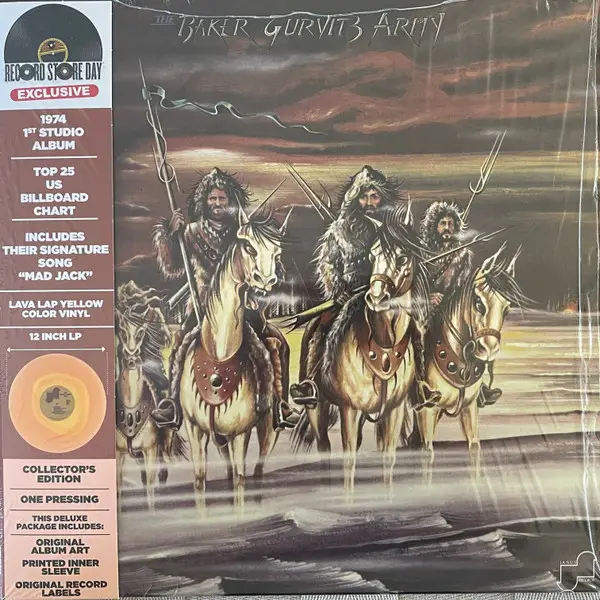 Baker Gurvitz Army - The Baker Gurvitz Army (Жёлтый, Альбом, Record Store Day, Deluxe издание, Переиздание)