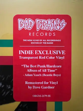 Bad Brains - Bad Brains (Червоний, Прозорий, Альбом, Перевидання, Ремастеринг) - фото №8
