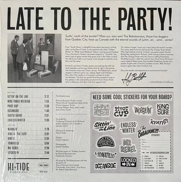 The Babalooneys - Late To The Party! (Цветной, Лимитированое) - фото №2