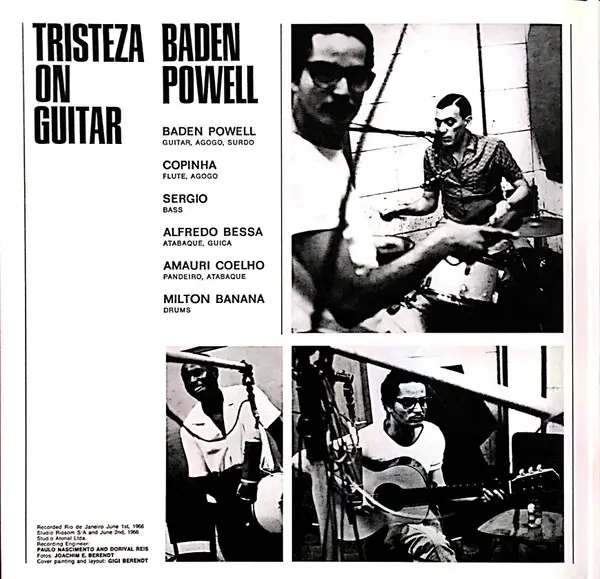 Baden Powell - Tristeza On Guitar (180 грамм, Раскладная обложка, Альбом, Переиздание, Ремастеринг) - фото №2