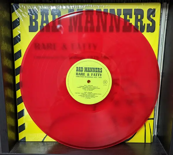 Bad Manners - Rare & Fatty - Unreleased Recordings 1976-1997 (Раскладная обложка, Полупрозрачный, Красный, Альбом, Переиздание) - фото №4