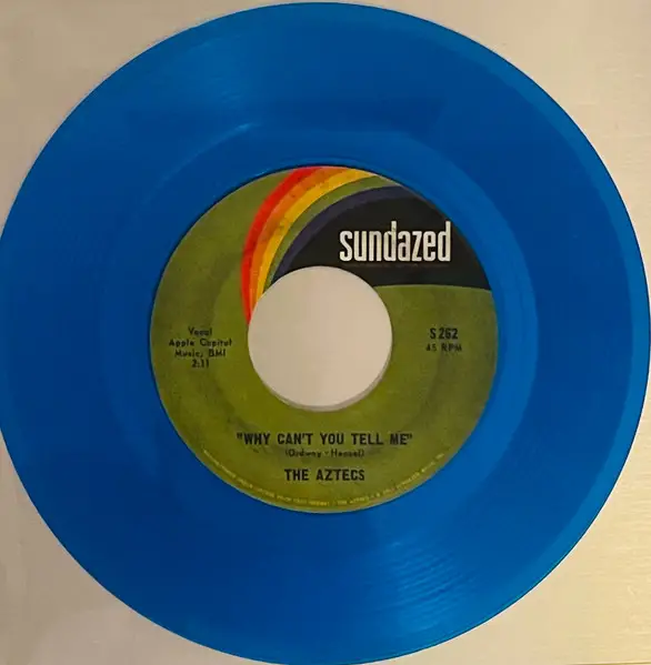 The Aztecs - World Of Woe / Why Can't You Tell Me (Прозрачный, Синий, 45 об/мин, Сингл, Лимитированое) - фото №6
