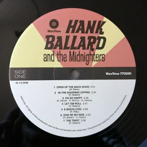 Hank Ballard & The Midnighters - Hank Ballard and the Midnighters (180 грам, Альбом, Лимітоване, Перевидання) - фото №3