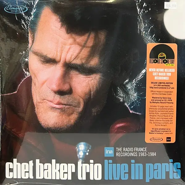 Chet Baker Trio - Live In Paris: The Radio France Recordings 1983-1984 (3 платівки, 180 грам, Record Store Day, Deluxe видання, Лимітоване, Пронумерований) - фото №18