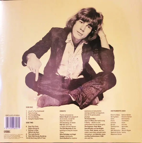 Kevin Ayers - Joy of a Toy (Раскладная обложка, Альбом, Переиздание, Дополнительная печать) - фото №2