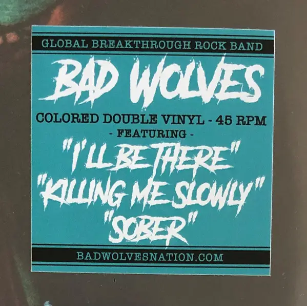 Bad Wolves - N.A.T.I.O.N. (2 платівки, М'ятний, Зелений, Прозорий, 45 об/хв, Альбом) - фото №3