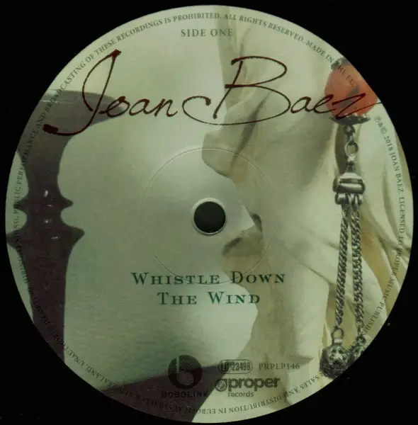 Joan Baez - Whistle Down The Wind (Раскладная обложка, Альбом) - фото №5