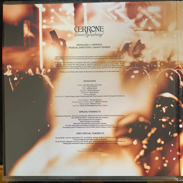 Cerrone - Disco Symphony (2LP) — купить винил | JPV