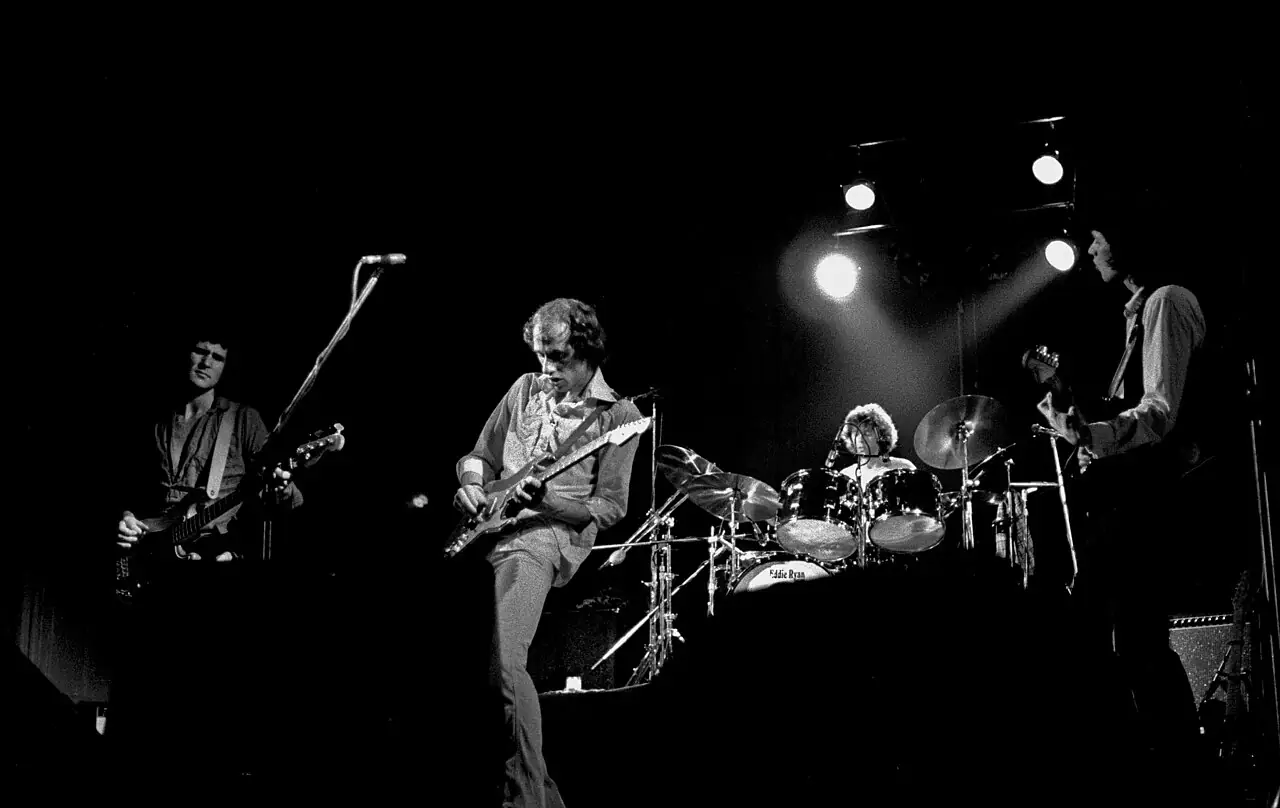 Перший склад Dire Straits на сцені в Гамбурзі, 1978